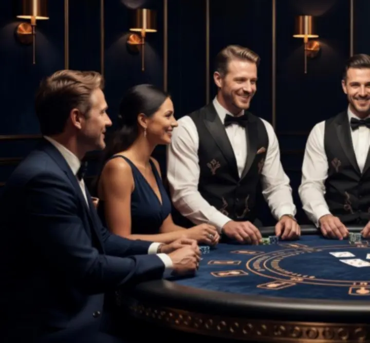 Krupiék munka közben egy elegáns YURII POHORIELOV YRP.BUD eseményen