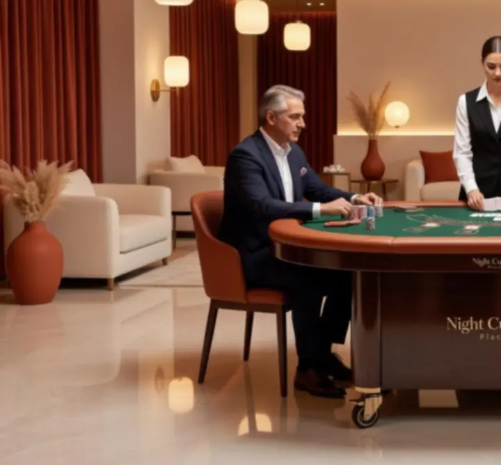 Mobil blackjack asztal YURII POHORIELOV YRP.BUD rendezvényen