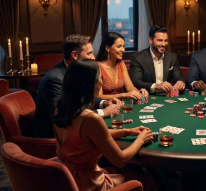 Tematikus póker est elegáns kaszinó hangulattal