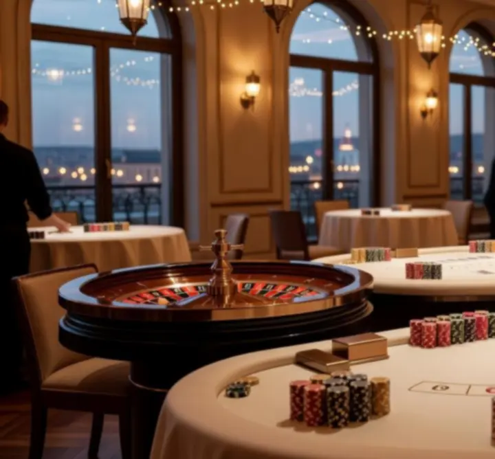 Prémium játékasztalok és hangulatos megvilágítás egy YURII POHORIELOV YRP.BUD rendezvényen